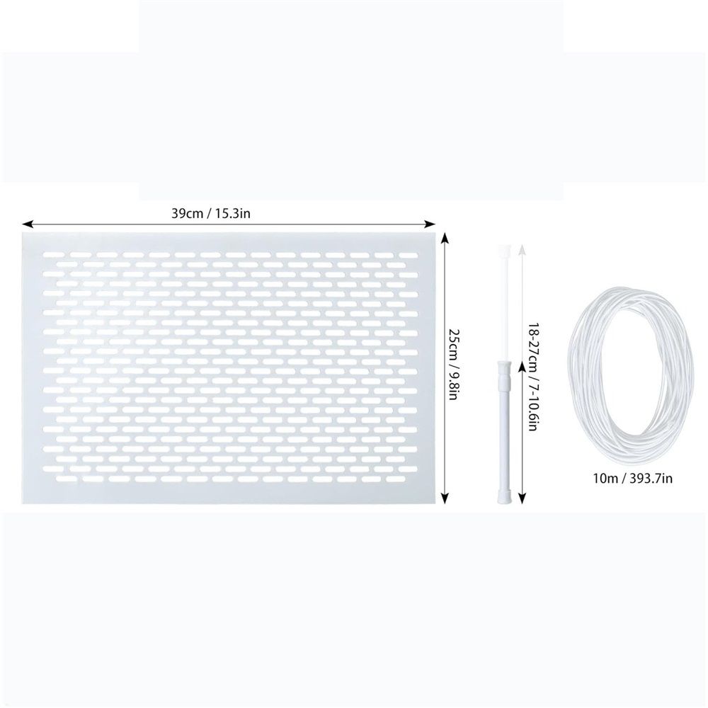 Pool Skimmer Leaf Guards For Inground Pools, Rust-Proof Above Ground Pool Skimmer Screen Net Cover For Prevent Blockage Skimmer Catcher with Elastic Rope And Telescopic Rod For Simple Installation