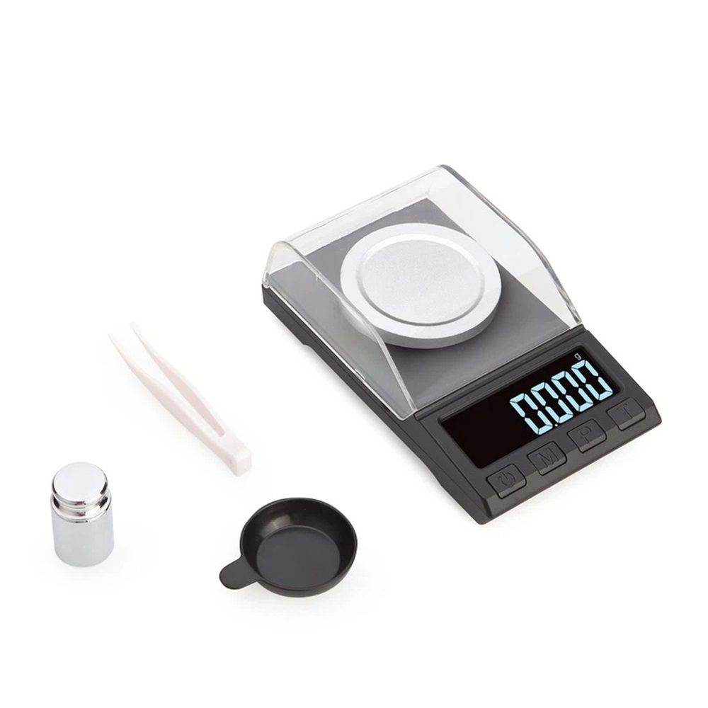 Digital Milligram Scale 100g/0.001g rechargeability, High Precision Portable Jewelry Scale, Powder Scale, Micro Scale for Powder Medicine, Gold, Gem, Reloading, Calibration Weight