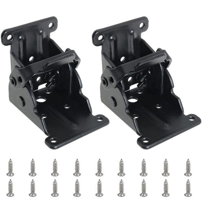 4-Pack Folding Brackets, Lock Extension Hinge, Foldable Leg Brackets Hardware for Table, Workbench, Platform