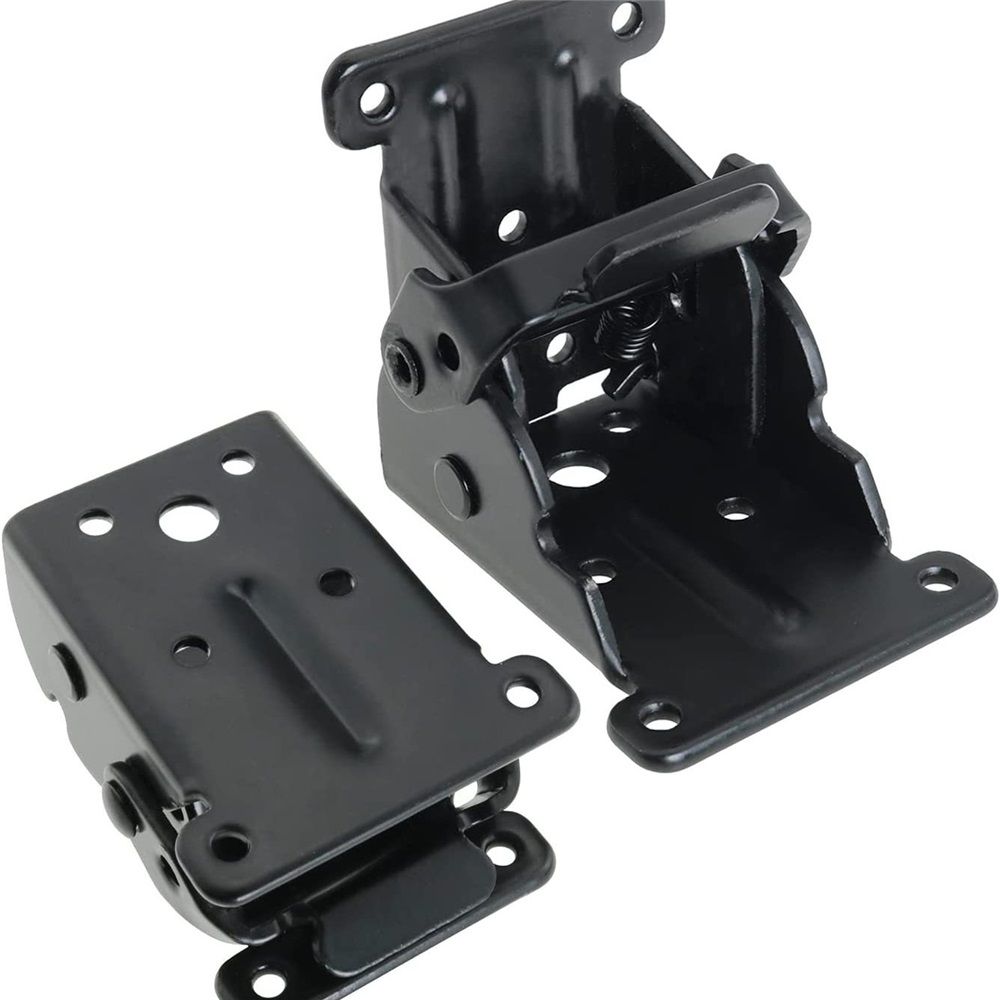 4-Pack Folding Brackets, Lock Extension Hinge, Foldable Leg Brackets Hardware for Table, Workbench, Platform