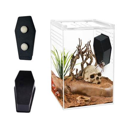 3 Pack Jumping Spider Coffin with Magnets for Pet Spider, Jumping Spider Enclosure Accessories, Spider Terrarium Decoration