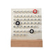 Fashion Perpetual Calendar DIY Ring Reusable Handmade Date Record Desk Calendar for Office Supplies Home Shops Decoration Accessories (white,Send a random sticker)