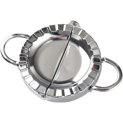 New Stainless Steel Ravioli Mould Dumpling Maker Wrapper Pierogie Pie Crimper Pastry Dough Press Cutter Kitchen Gadgets (Round Handle)
