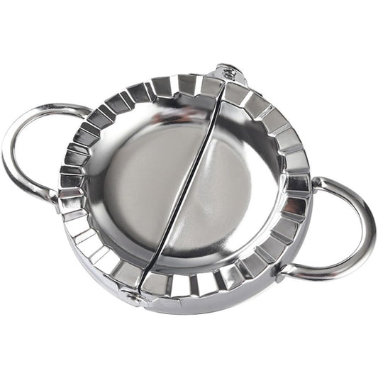 New Stainless Steel Ravioli Mould Dumpling Maker Wrapper Pierogie Pie Crimper Pastry Dough Press Cutter Kitchen Gadgets (Round Handle)