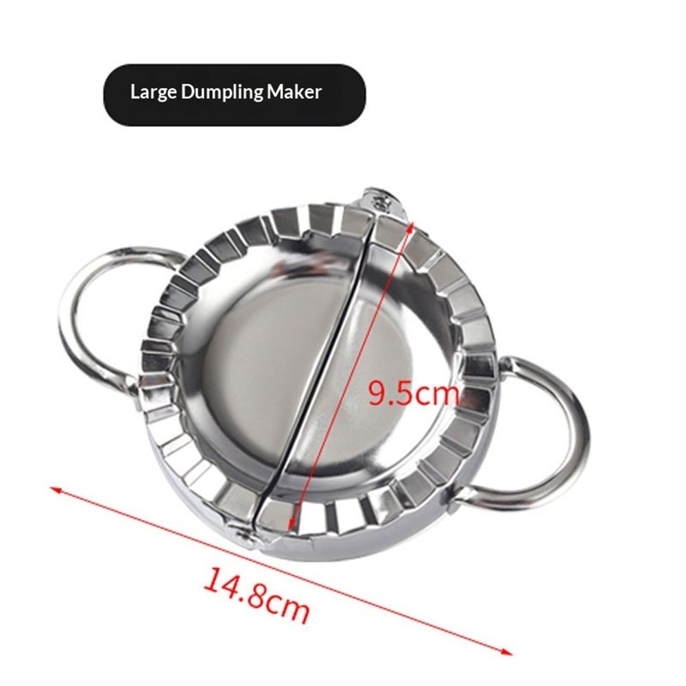 New Stainless Steel Ravioli Mould Dumpling Maker Wrapper Pierogie Pie Crimper Pastry Dough Press Cutter Kitchen Gadgets (Round Handle)