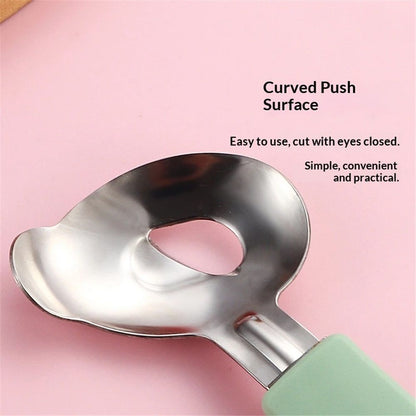 4 Pack Cactus Peeler Spoon, Stainless Steel, Multi-Function Peeling Knife, Cutting Noodle Knife, Kitchen Tool (green)