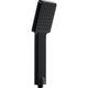 Square Handheld Shower Head - Spray,Phantom Night Black,  Grip for Low Pressure Bathrooms, 6-Layer Filter (Head Only)