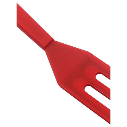 2 pack Baking Mini Serving Spatula, 20.3cmX4.2cm, Heat-Resistant Flexible Nonstick Silicone, Red and black