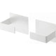 Magnetic Holding Type Kitchen Paper Holder, White, Approx. W 3.9 x D 3.9 x H 3.9 inches (10 x 7.5 x 10 cm) (Per One), Plate, Large Type Compatible