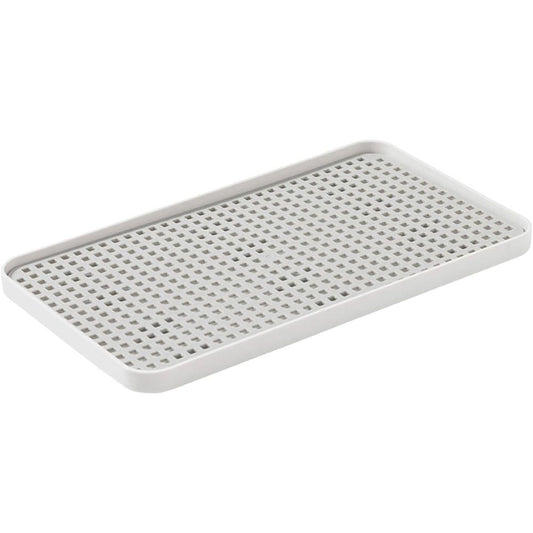 2-Tier Drain Tray for Kitchen Counter, Detachable Plastic Dish Drainer Drying Rack, Multi-Functional Tea/Fruit/Vegetable Drain Board Caddy