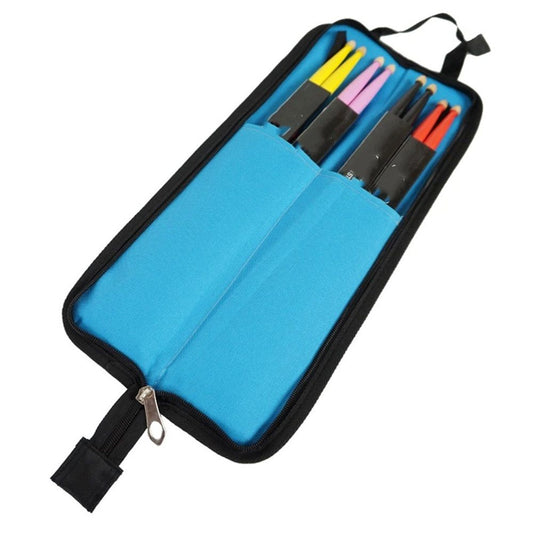 2 pack Drumsticks Bag Drum Sticks Bag Holder Drumstick Percussion Carrying Case Handbag Oxford Bag Gift for Drummers, Beginners in Band (blue,Only bags)