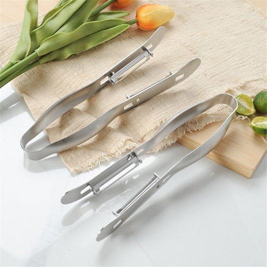2 pack Asparagus Peeler, Stainless Steel Double Edge Vegetables Peeler Hand Kitchen Food Peelers for Cucumber Zucchinis Yam Carrot