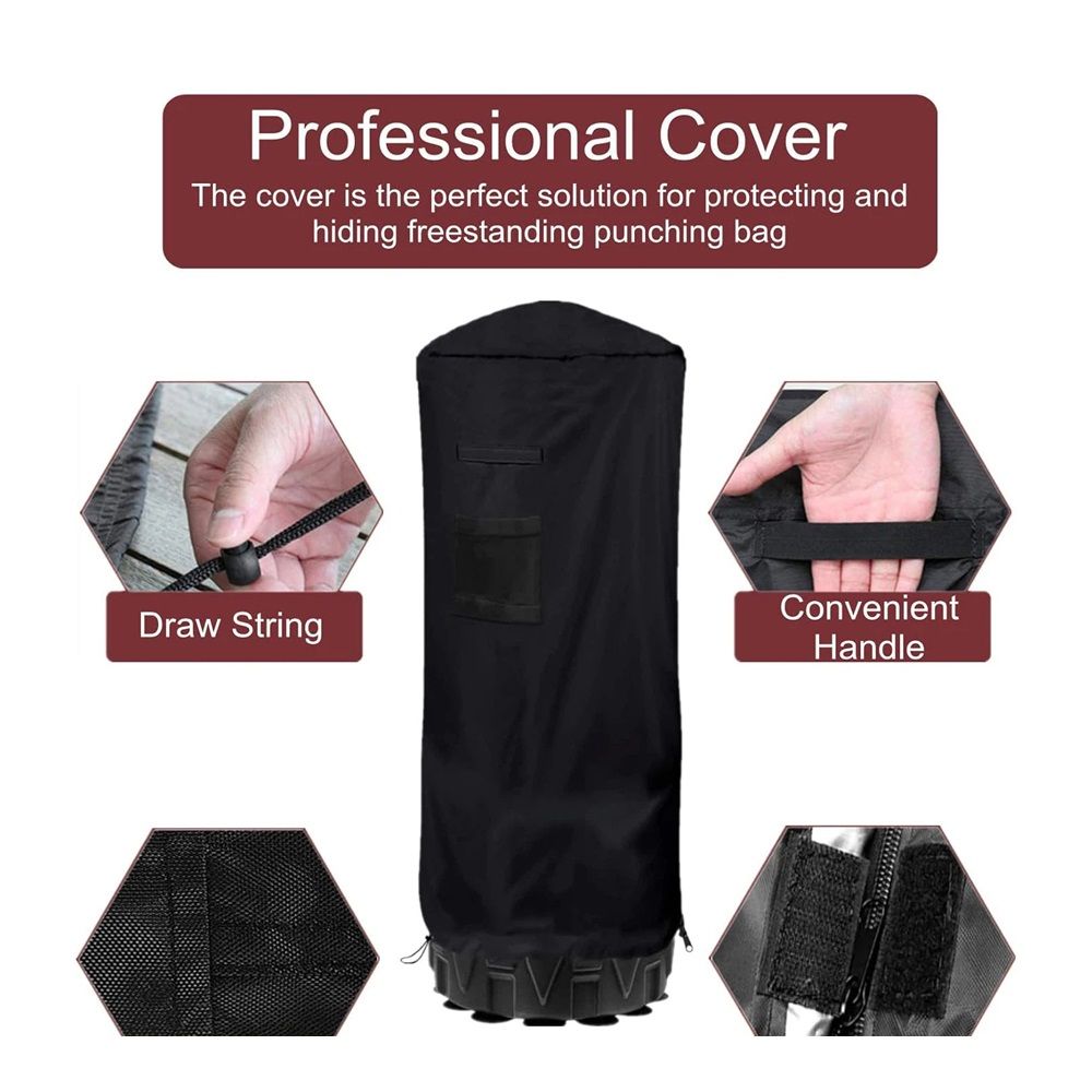 Freestanding Punching Bag Protective Cover, Adjustable Thickened Heavy Duty, Waterproof for Outdoor Boxing（Only protective cover）