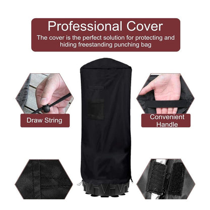 Freestanding Punching Bag Protective Cover, Adjustable Thickened Heavy Duty, Waterproof for Outdoor Boxing（Only protective cover）