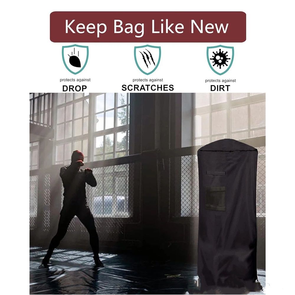 Freestanding Punching Bag Protective Cover, Adjustable Thickened Heavy Duty, Waterproof for Outdoor Boxing（Only protective cover）