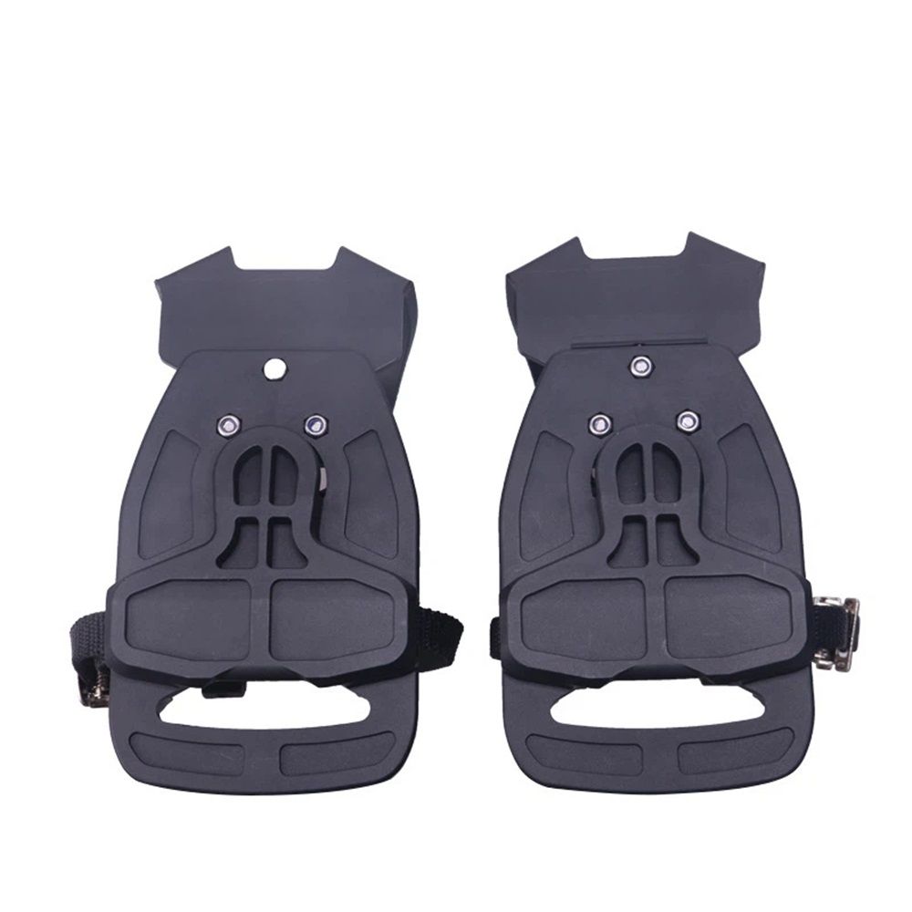 1 pairs Bike Bicycle Toe Clips Cage ONLY - Convert Pedals to Dual Function Pedals - Ride with Sneakers - black