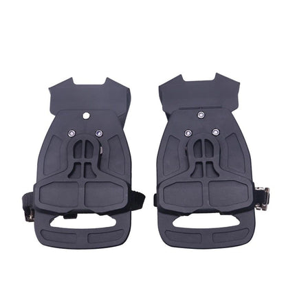 1 pairs Bike Bicycle Toe Clips Cage ONLY - Convert Pedals to Dual Function Pedals - Ride with Sneakers - black