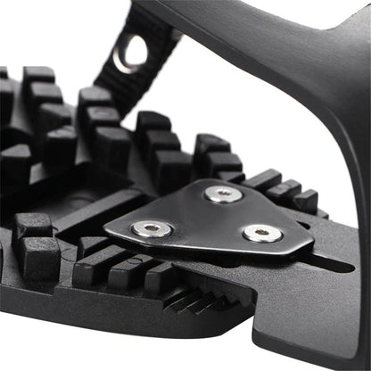 1 pairs Bike Bicycle Toe Clips Cage ONLY - Convert Pedals to Dual Function Pedals - Ride with Sneakers - black
