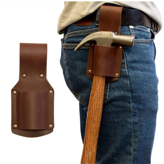 Pencil Holder in Top Grain Leather Made to Last A Lifetime, Transport Clip On Belt Hammer Holder For Work