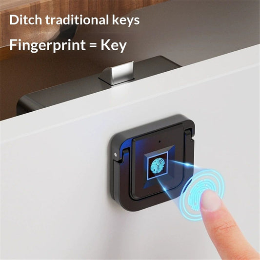 Fingerprint Cabinet Lock, Smart Biometric, Keyless Hidden, Child Safety Electric Lock,Storing 20 Fingerprints