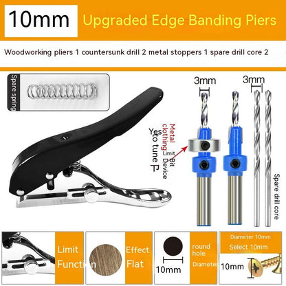 Hole Punch10mm Single Hole Punch,Heavy Duty Hole Puncher Single,Paper Punch Portable Hand Held Long Hole Punch for Paper Cards