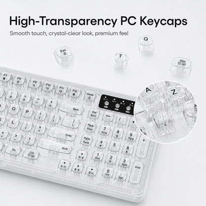 RGB Backlit Wired Mechanical Gaming Keyboard, 104 Keys Full Size Hot Swappable Keyboard with Aluminum Base, Noise Absorbing Foam, Tactile Brown Switch, Programmable Keys & Volume Knob for PC Mac,Crystal Black