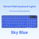 RGB Backlit Wired Mechanical Gaming Keyboard, 104 Keys Full Size Hot Swappable Keyboard with Aluminum Base, Noise Absorbing Foam, Tactile Brown Switch, Programmable Keys & Volume Knob for PC Mac,Sky Blue