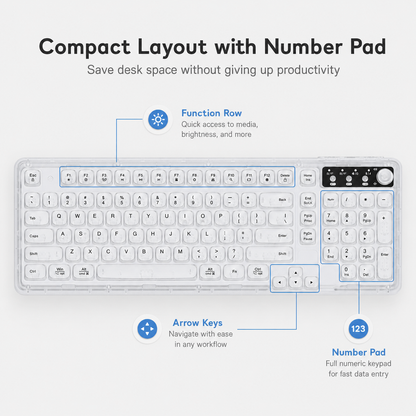 RGB Backlit Wired Mechanical Gaming Keyboard, 104 Keys Full Size Hot Swappable Keyboard with Aluminum Base, Noise Absorbing Foam, Tactile Brown Switch, Programmable Keys & Volume Knob for PC Mac,Sky Blue