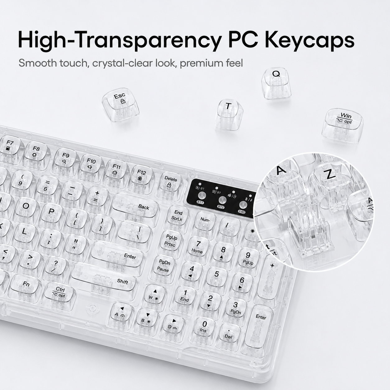 RGB Backlit Wired Mechanical Gaming Keyboard, 104 Keys Full Size Hot Swappable Keyboard with Aluminum Base, Noise Absorbing Foam, Tactile Brown Switch, Programmable Keys & Volume Knob for PC Mac,Nebula Purple