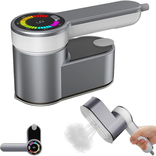 Portable Steamer for Clothes Handheld Steaming Ironing Machine, 6 Gears Adjustable Ironing Steaming Steamer Iron, Color Screen Display Dry Wet 1200W Wrinkle Remover Clothes Iron