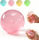Clear Pink Coconut Oil Stress Ball, Slow Rising Non-Sticky Squishy Squeeze Ball, Soft Sensory Fidget Toy for Stress Relief, Relaxation and Focus