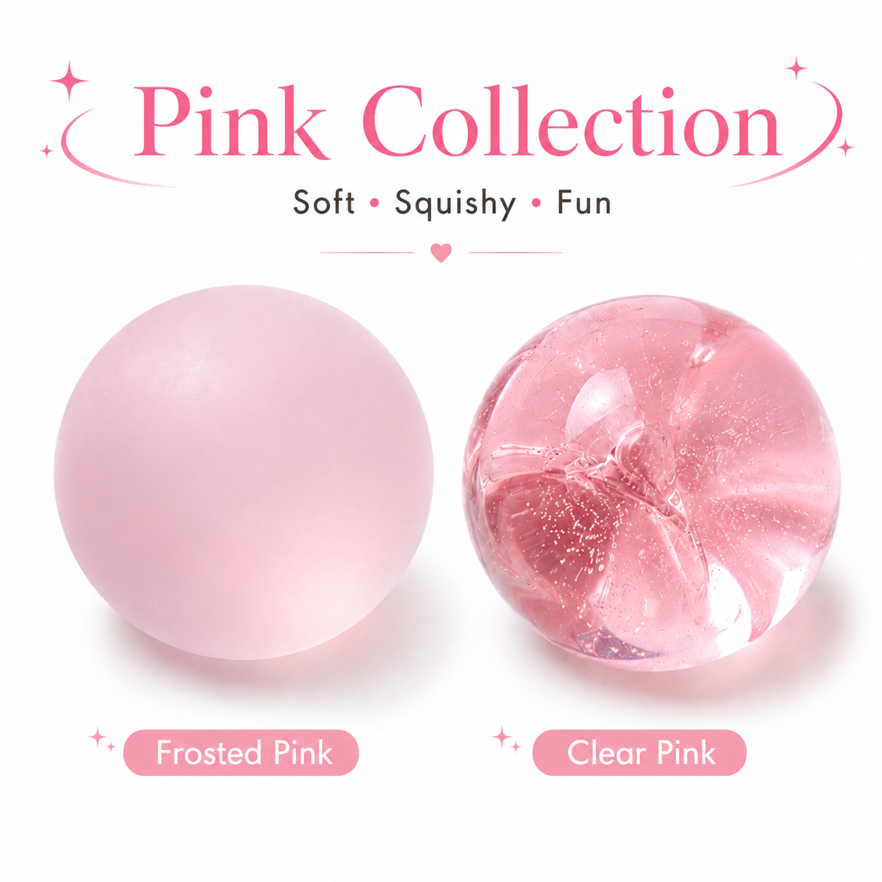 Clear Green Coconut Oil Stress Ball, Slow Rising Non-Sticky Squishy Squeeze Ball, Soft Sensory Fidget Toy for Stress Relief, Relaxation and Focus