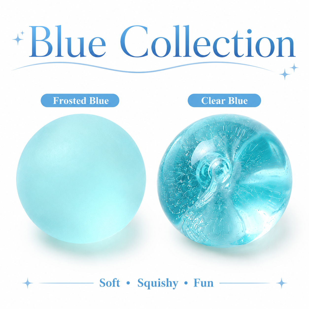 Frosted Pink Coconut Oil Stress Ball, Slow Rising Non-Sticky Squishy Squeeze Ball, Soft Sensory Fidget Toy for Stress Relief, Relaxation and Focus
