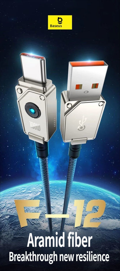 Fast charging data cable CtoC 100w 1m-Black