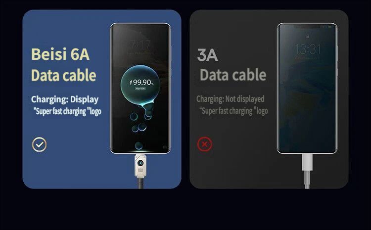 Fast charging data cable CtoC 100w 1m-Black
