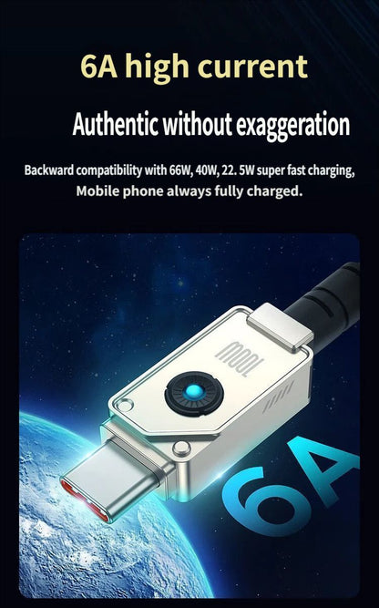 Fast charging data cable CtoC 100w 1m-White
