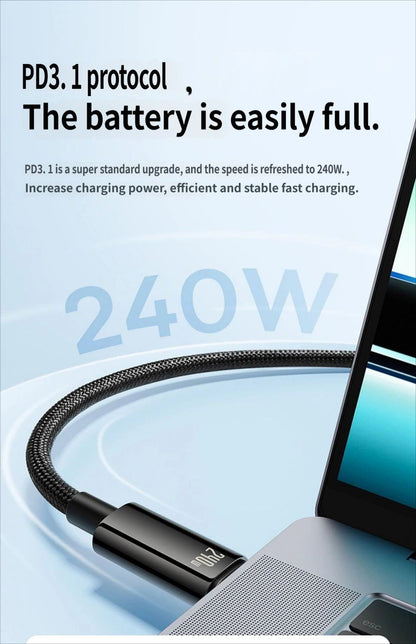 Data cable CtoC 240w 1m-Black