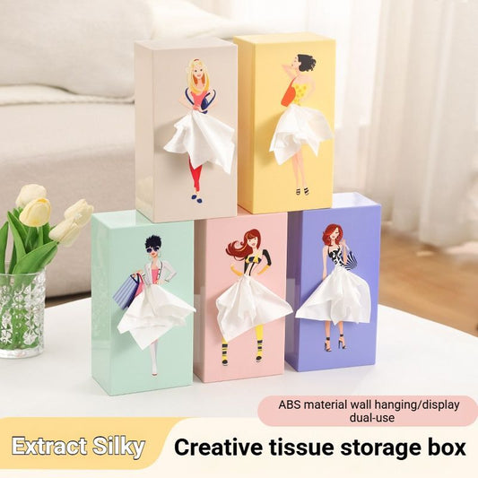 Dreamy Iris Blue Princess Tissue Box Holder