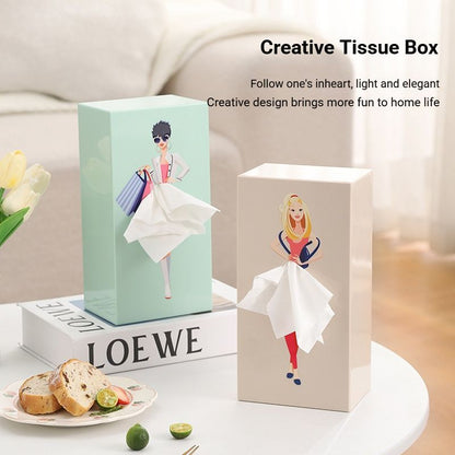 Dreamy Iris Blue Princess Tissue Box Holder