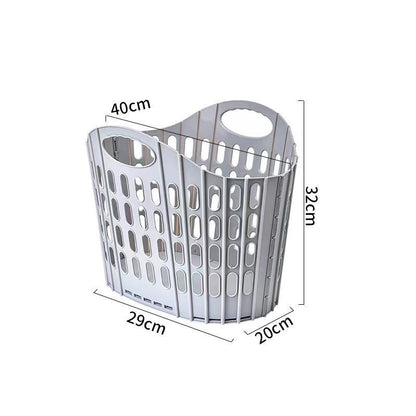 Fold the dirty clothes basket-small gray