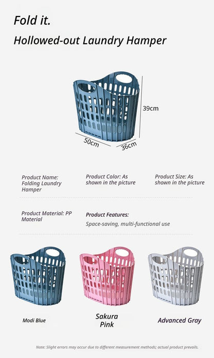 Fold the dirty clothes basket-small gray