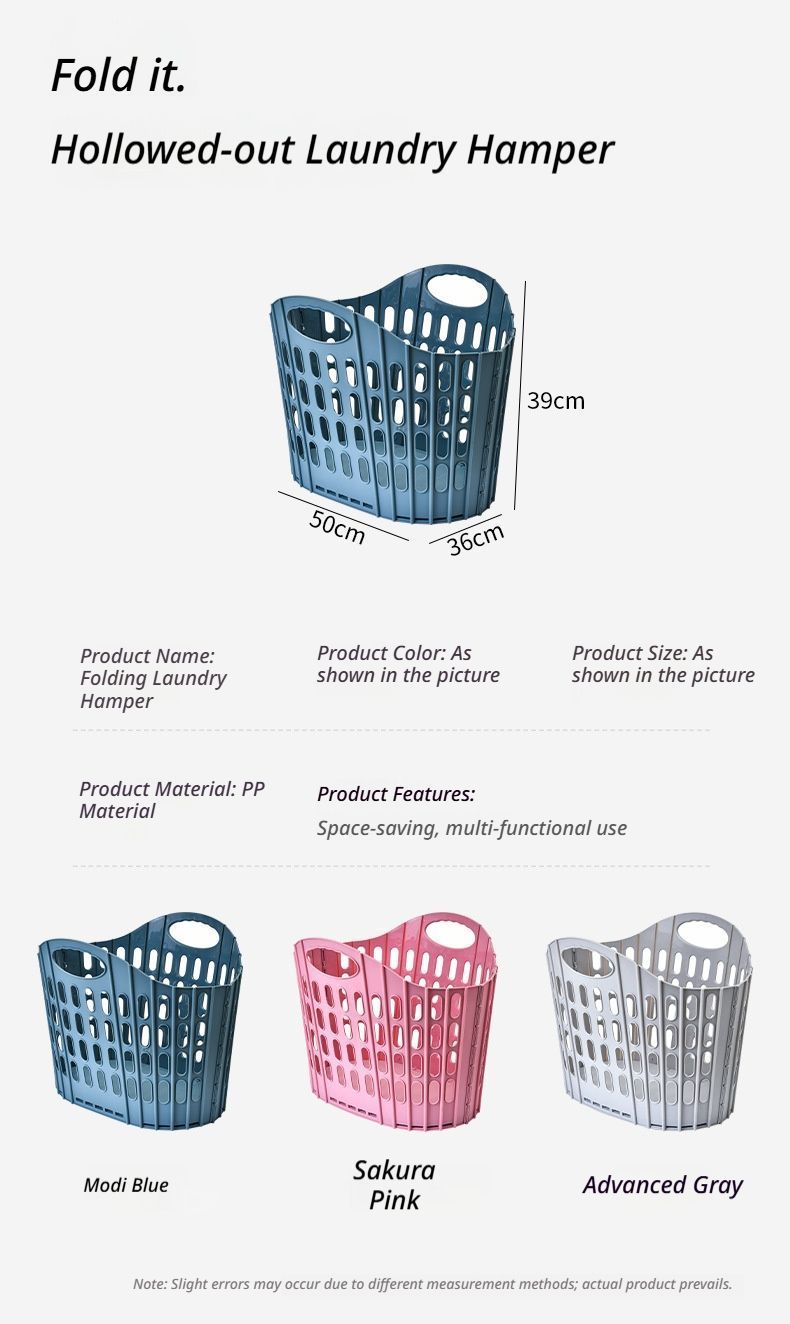 Fold the dirty clothes basket-small pink