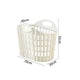Fold the dirty clothes basket-small white