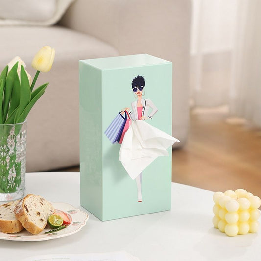 Fresh Avocado Green Princess Tissue Box Holder