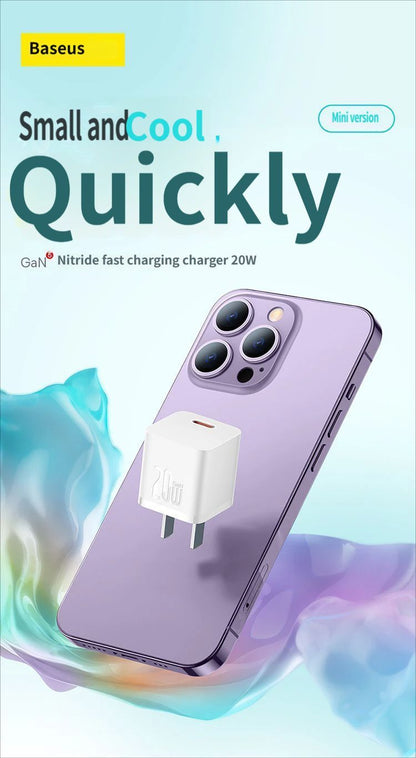 GaN5 Fast charging charger mini 1C 20W-Black