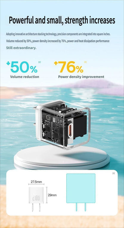 GaN5 Fast charging charger mini 1C 20W-Black