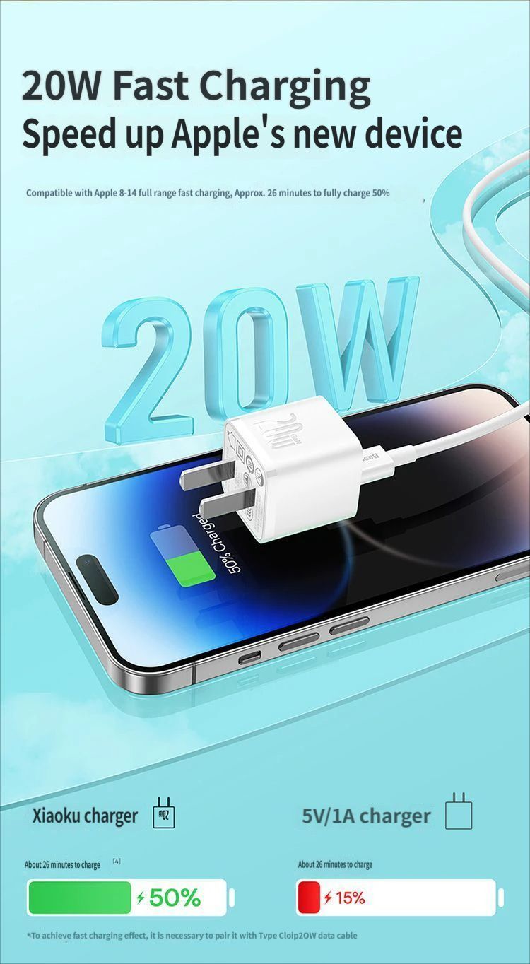 GaN5 Fast charging charger mini 1C 20W-Black