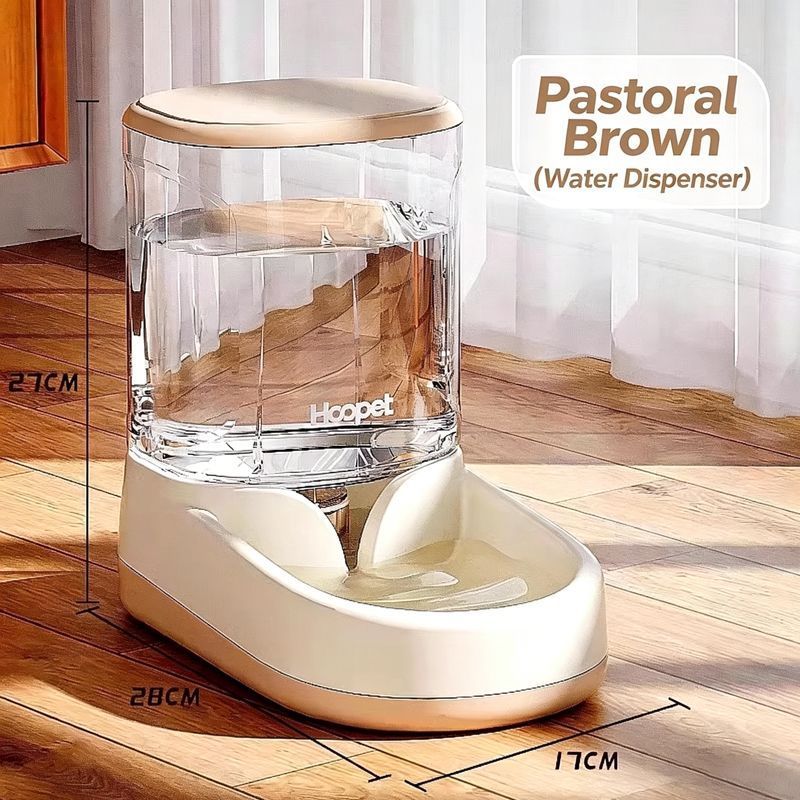 Pet automatic feeder-Brown Water Dispenser