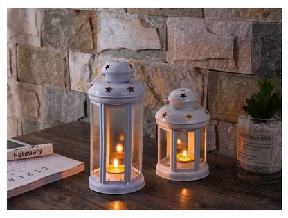 White Pink and Black Candle Holder Set of 3