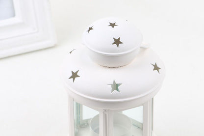 White Pink and Red Candle Holder Set of 3